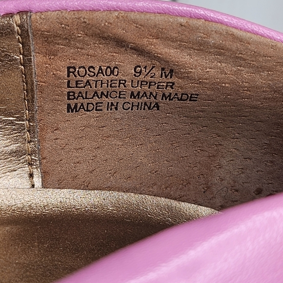 Vintage Bellini Rosa women's bubble gum pink leather pointed toe retro pump 9.5M - Picture 7 of 9